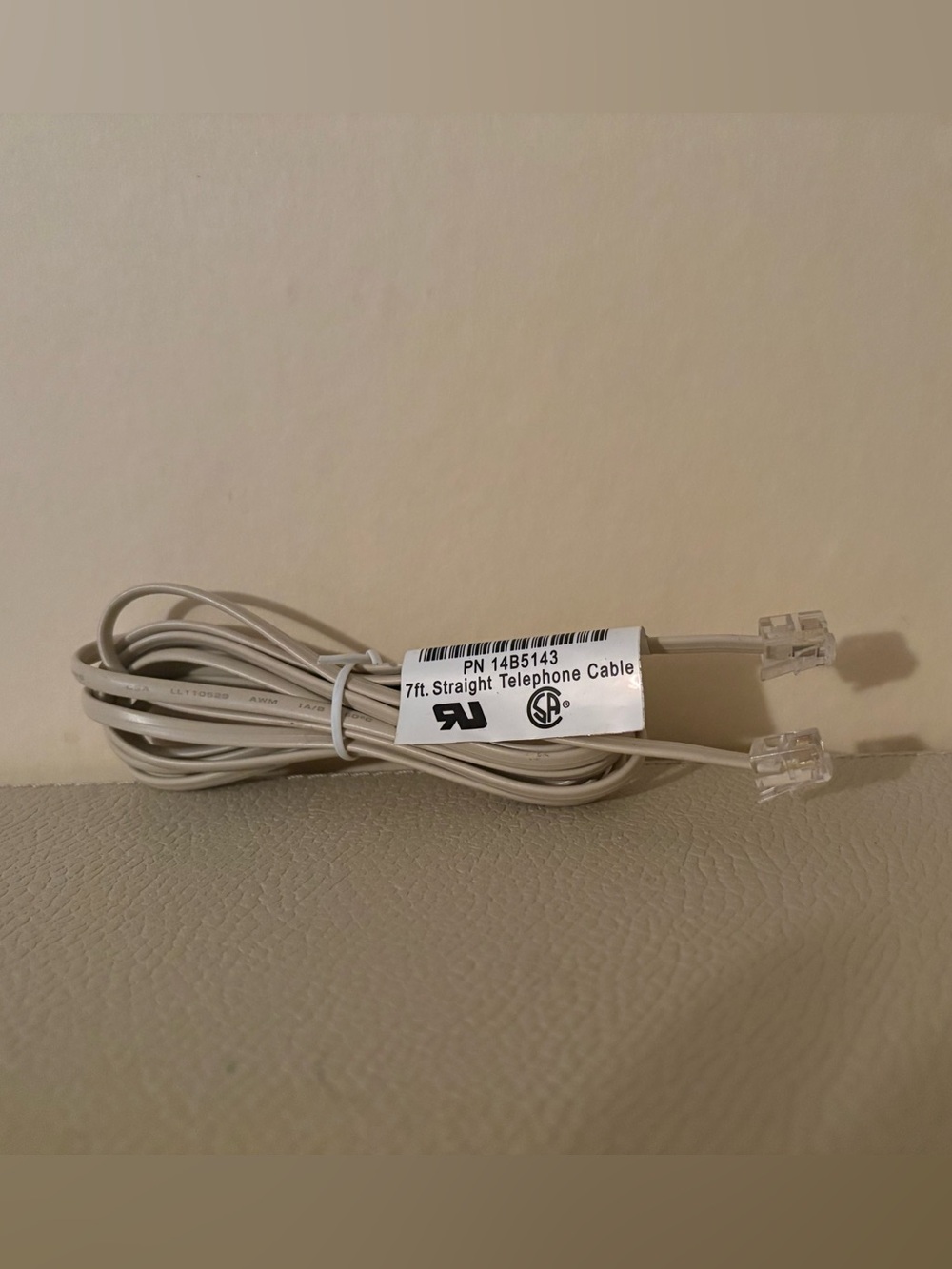 NWT 7ft Straight Landline Phone Cable Cord